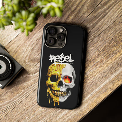 Rebel Skull Phone Case - Black