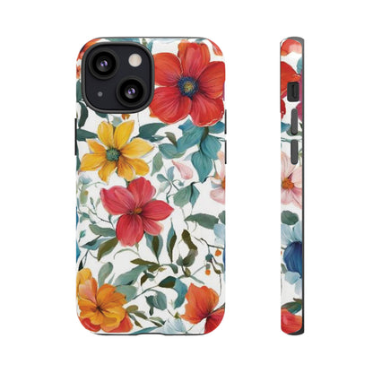 Floral Phone Cases for  iPhone, Samsung Galaxy, and Google Pixel devices - Double layers for extra durability and protection