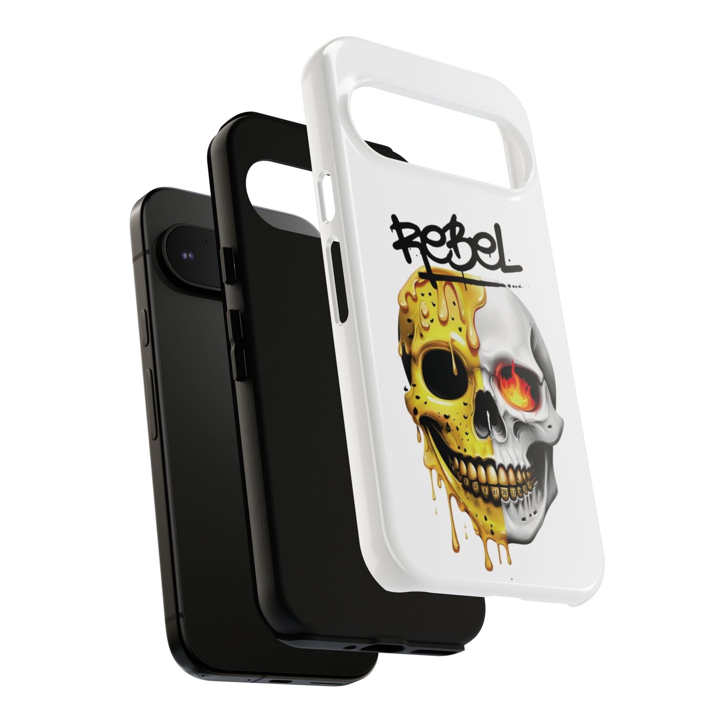 Rebel Skull Phone Case - White