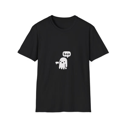 Cute Ghost 'Boo'  Softstyle T-Shirt - Comfortable Casual Wear