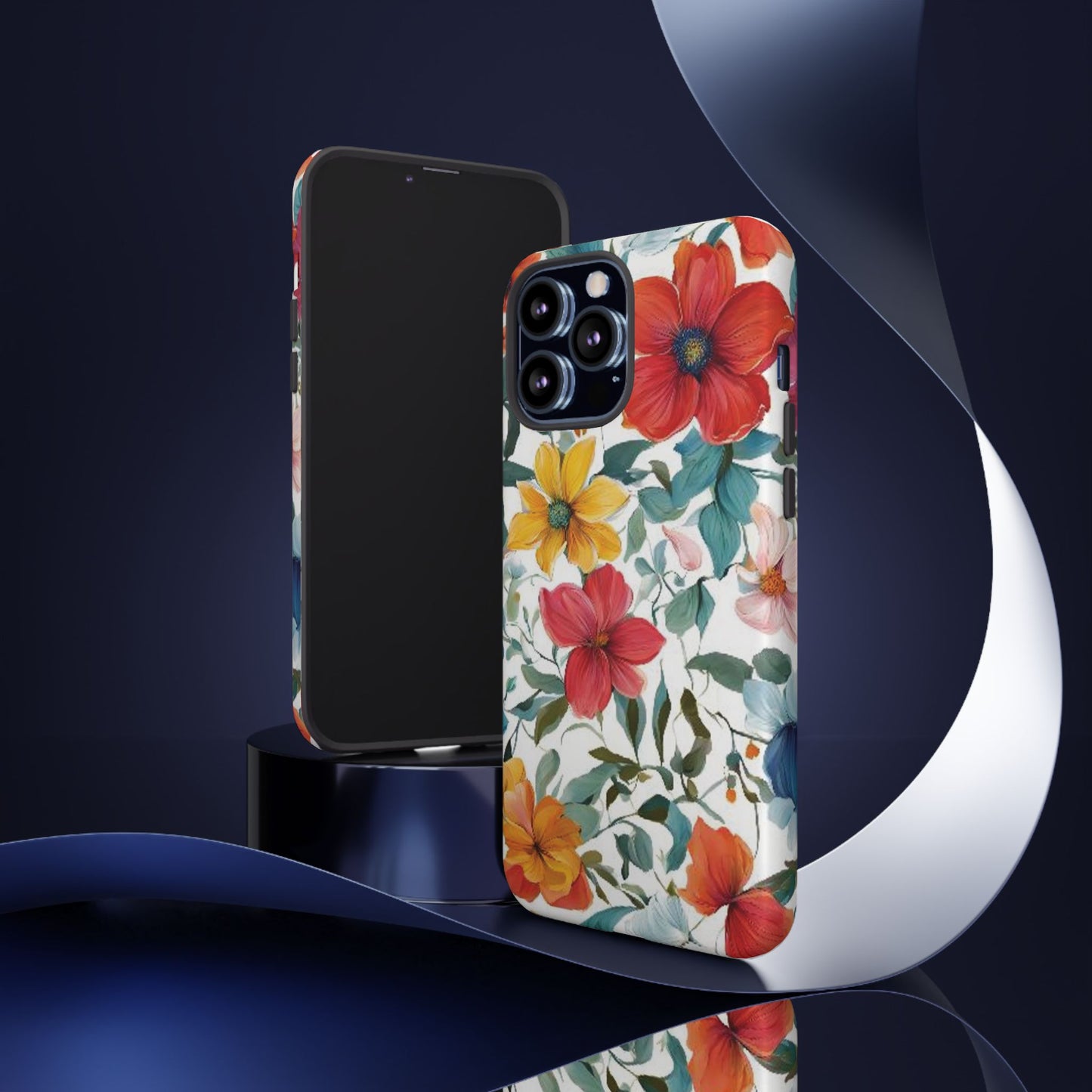 Floral Phone Cases for  iPhone, Samsung Galaxy, and Google Pixel devices - Double layers for extra durability and protection