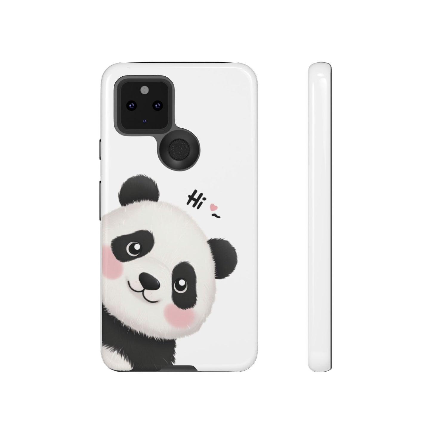 "Hi Cute Panda" Phone Case for iPhone, Samsung Galaxy, and Google Pixel devices