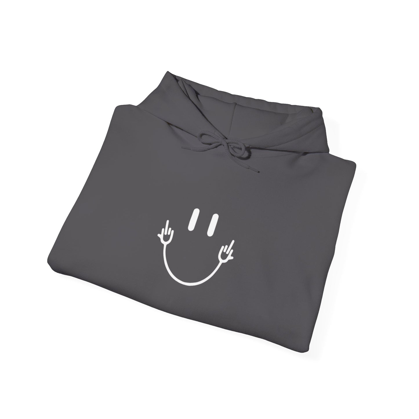 Smiley Face & Middle Fingers Up Hoodie