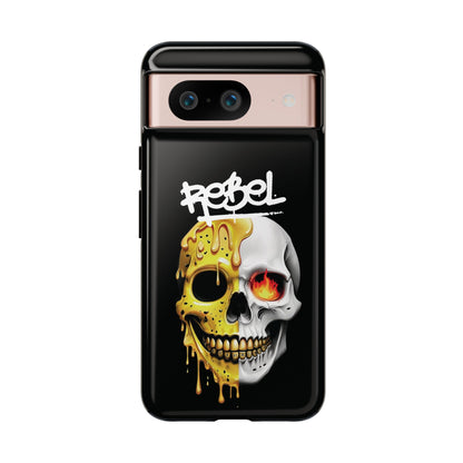 Rebel Skull Phone Case - Black