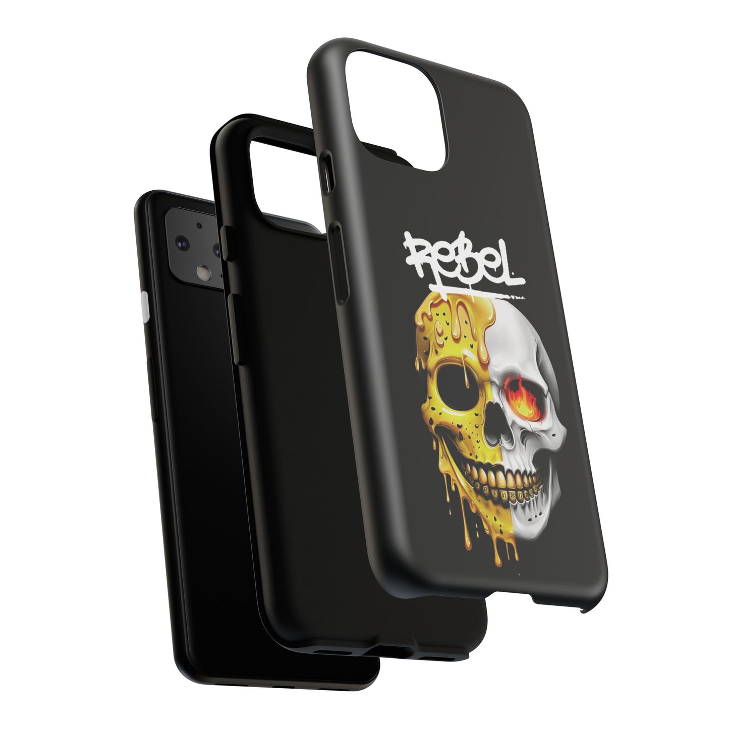 Rebel Skull Phone Case - Black