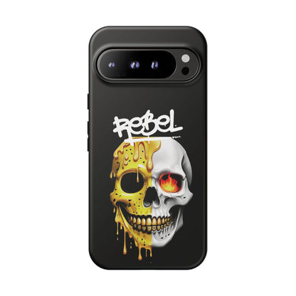 Rebel Skull Phone Case - Black