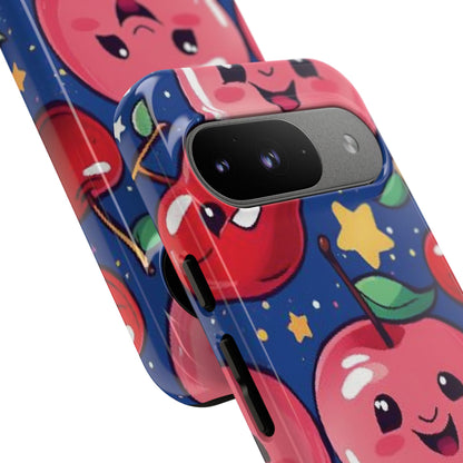 "Cute Cherry In The Sky" Phone Case, Tough Cases - iPhone, Samsung Galaxy, and Google Pixel