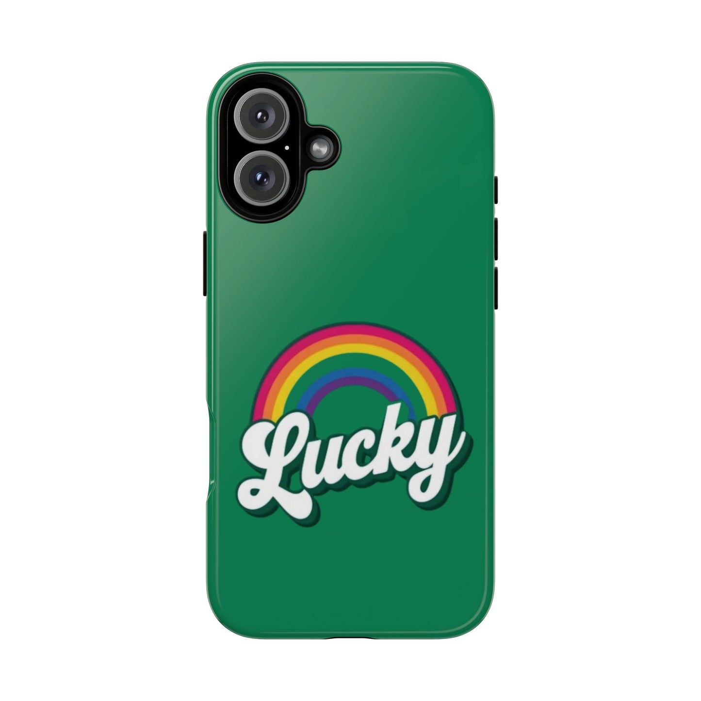 Lucky Rainbow Tough Phone Cases, iPhone, Samsung Galaxy, Google Pixel, Choose any phone model