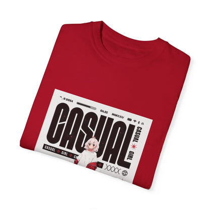 "Casual Girl", Women's and Men's Anime T-shirt