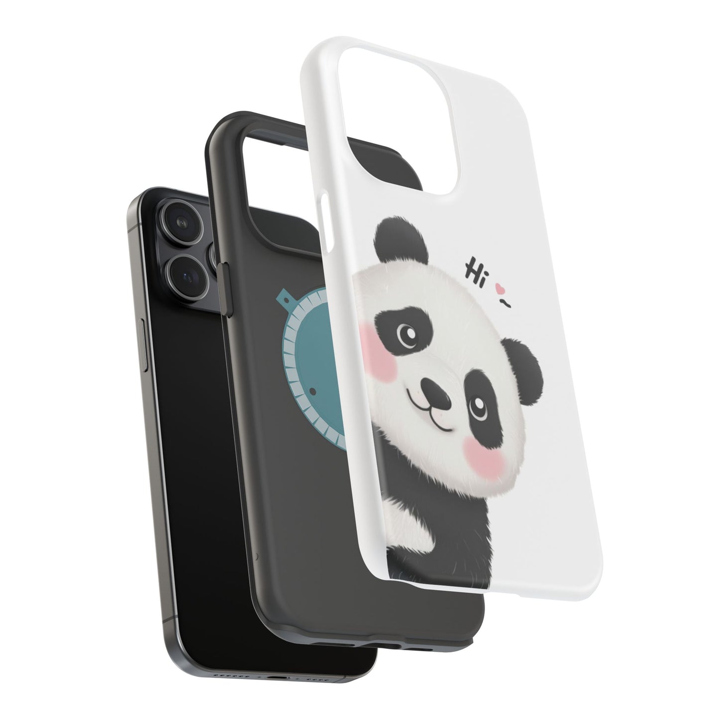 "Cute Panda" Magnetic Phone Cases for iPhones