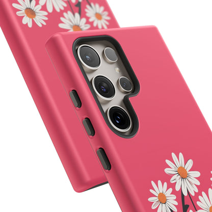 Daisy Flower Phone Case - Vibrant Pink Daisy Design