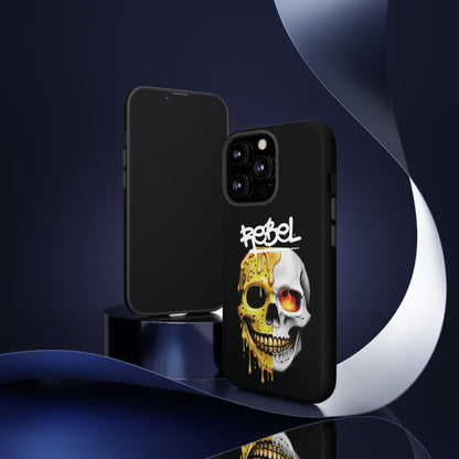 Rebel Skull Phone Case - Black