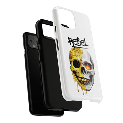 Rebel Skull Phone Case - White