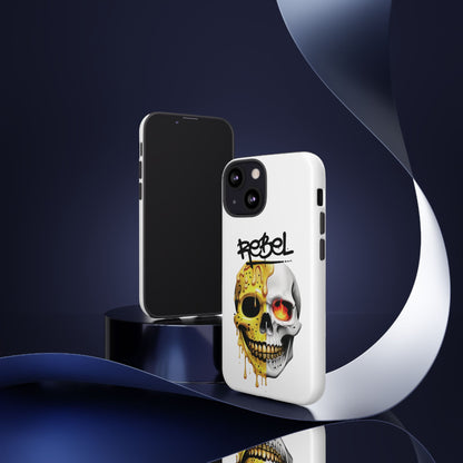 Rebel Skull Phone Case - White