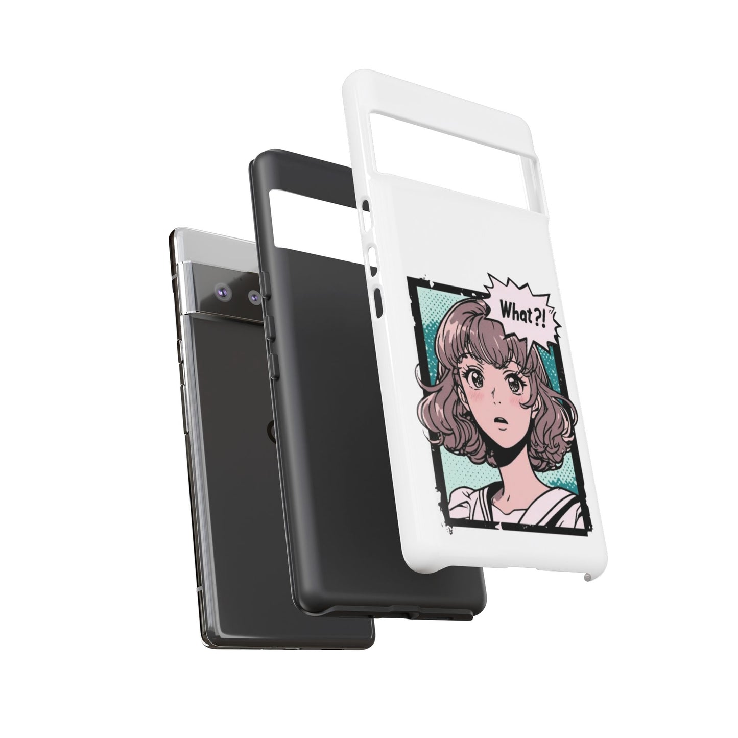 "What?!" Anime Phone Caes - Durable, Tough Cases - iPhone, Samsung Galaxy, and Google Pixel