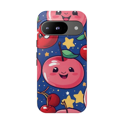 "Cute Cherry In The Sky" Phone Case, Tough Cases - iPhone, Samsung Galaxy, and Google Pixel