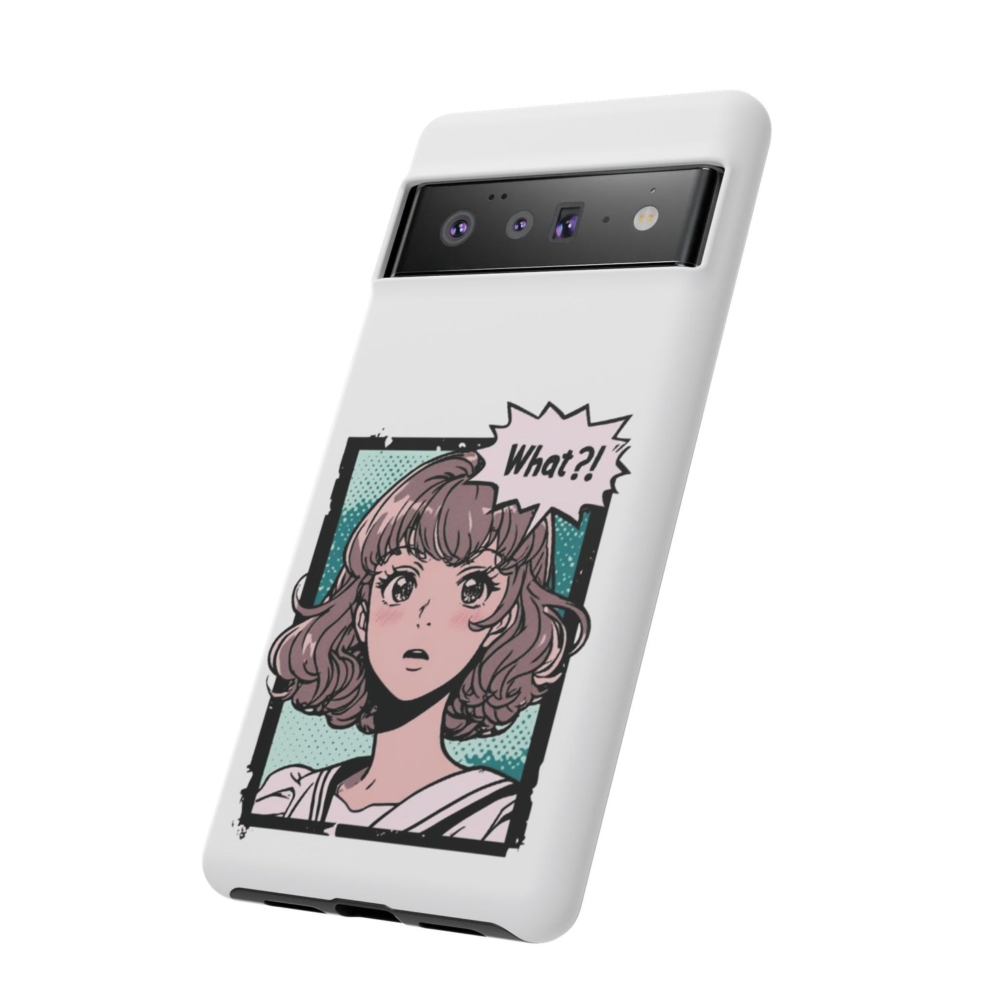 "What?!" Anime Phone Caes - Durable, Tough Cases - iPhone, Samsung Galaxy, and Google Pixel