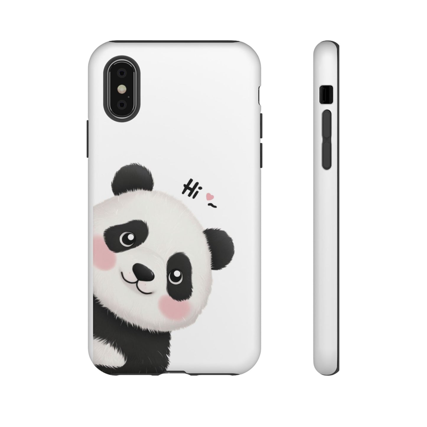 "Hi Cute Panda" Phone Case for iPhone, Samsung Galaxy, and Google Pixel devices