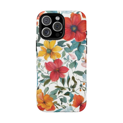 Floral Phone Cases for  iPhone, Samsung Galaxy, and Google Pixel devices - Double layers for extra durability and protection