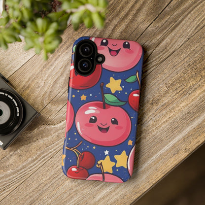 "Cute Cherry In The Sky" Phone Case, Tough Cases - iPhone, Samsung Galaxy, and Google Pixel