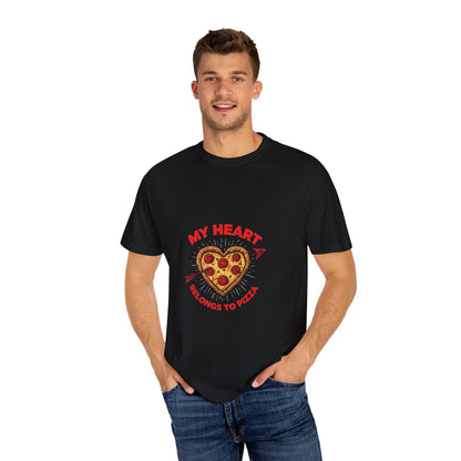 "My Heart Belongs To Pizza" T-shirt