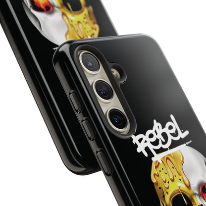 Rebel Skull Phone Case - Black