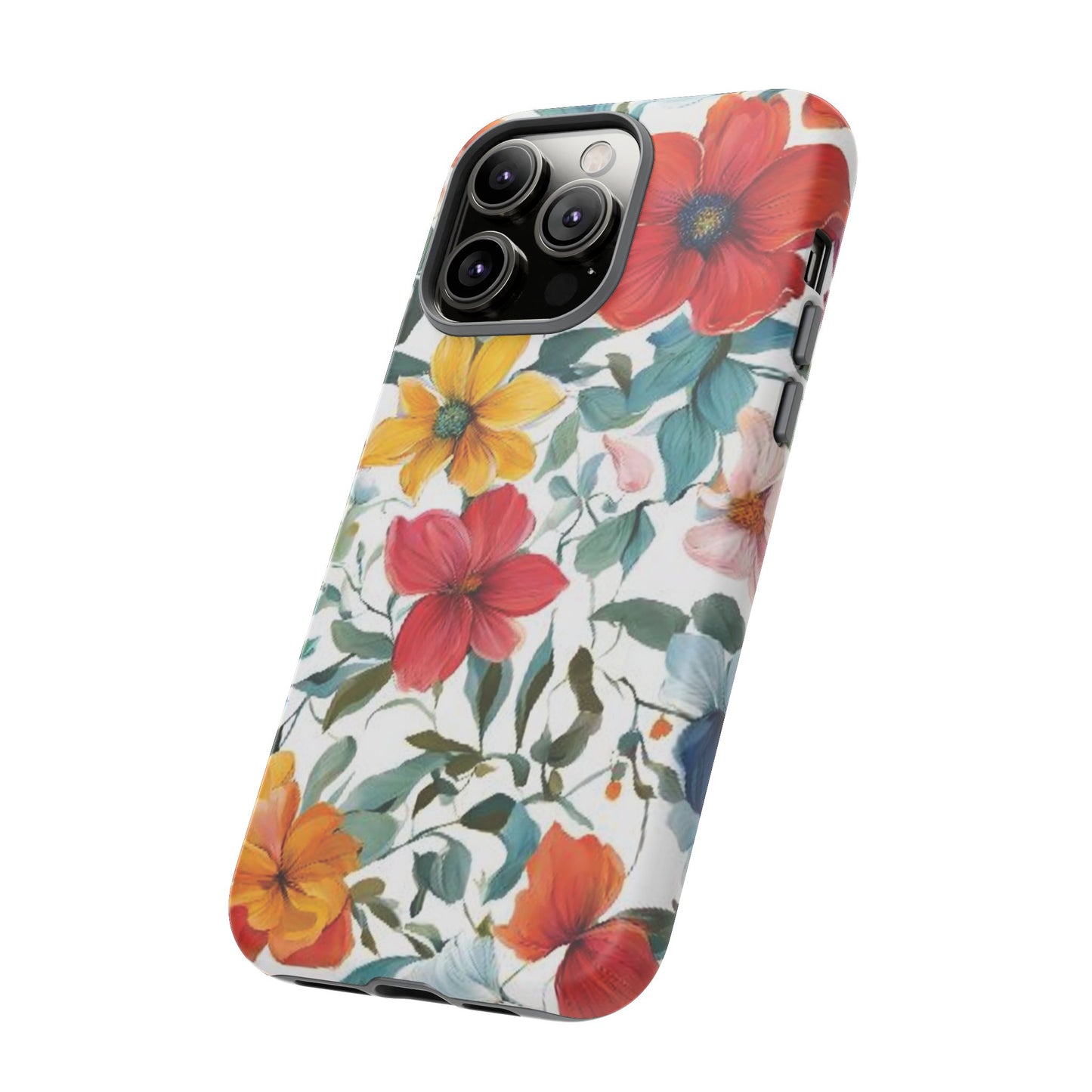 Floral Phone Cases for  iPhone, Samsung Galaxy, and Google Pixel devices - Double layers for extra durability and protection