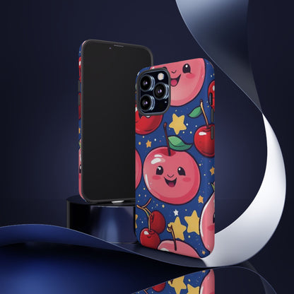 "Cute Cherry In The Sky" Phone Case, Tough Cases - iPhone, Samsung Galaxy, and Google Pixel