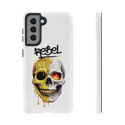 Rebel Skull Phone Case - White