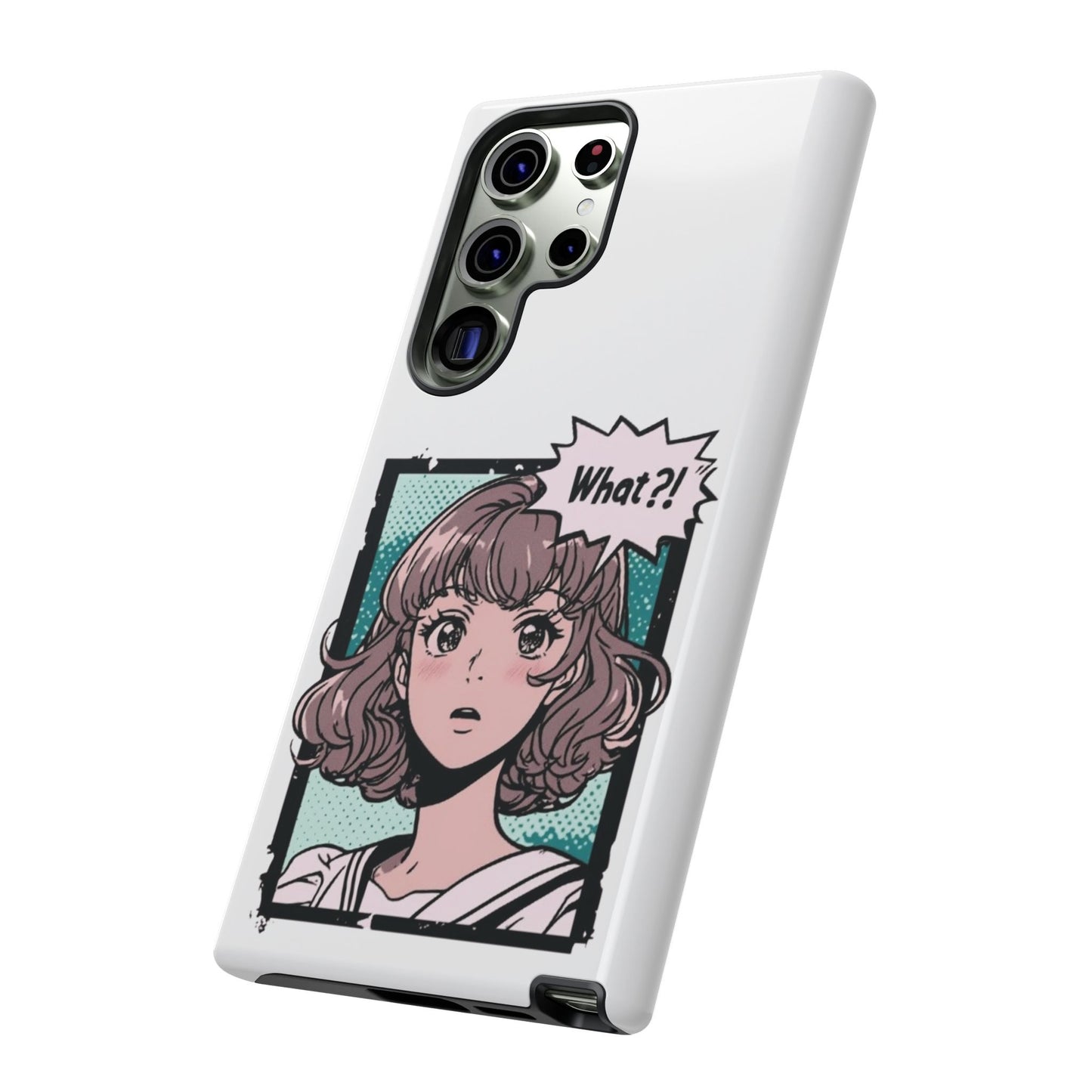 "What?!" Anime Phone Caes - Durable, Tough Cases - iPhone, Samsung Galaxy, and Google Pixel