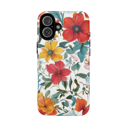 Floral Phone Cases for  iPhone, Samsung Galaxy, and Google Pixel devices - Double layers for extra durability and protection