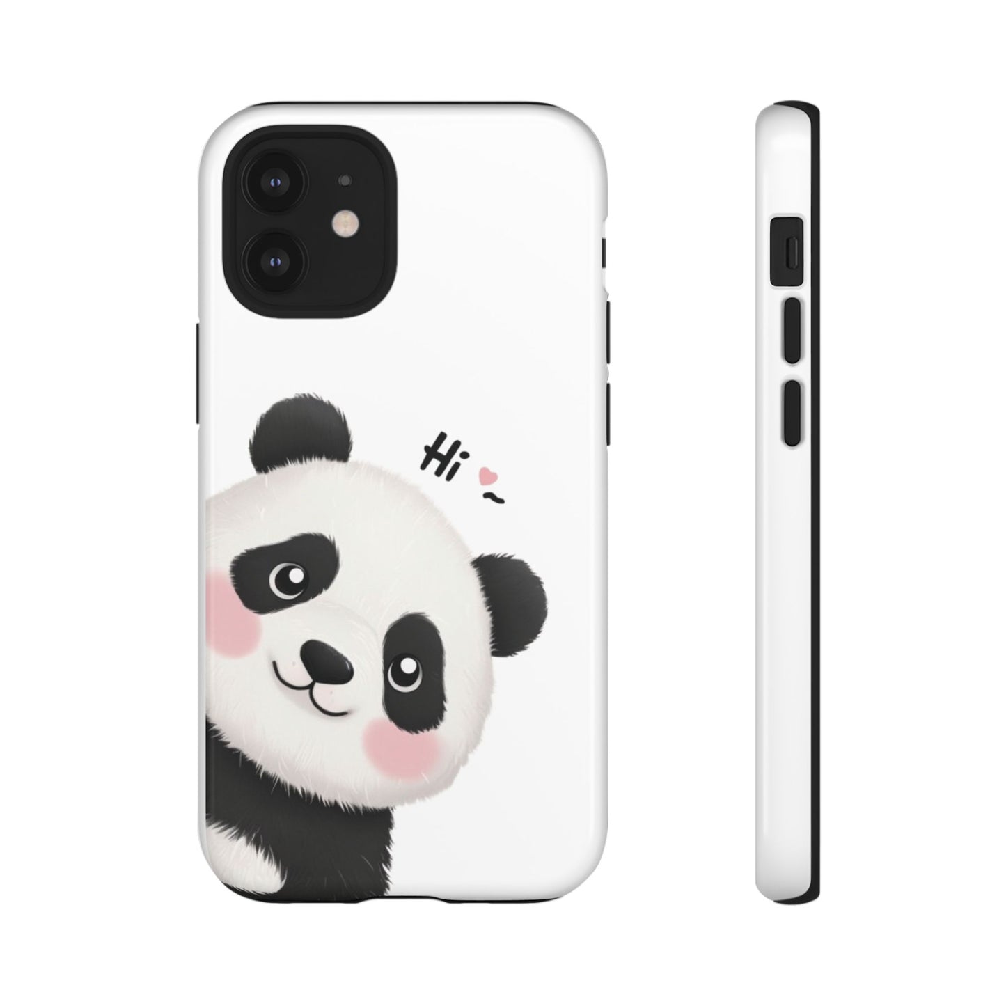 "Hi Cute Panda" Phone Case for iPhone, Samsung Galaxy, and Google Pixel devices