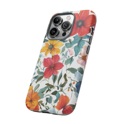 Floral Phone Cases for  iPhone, Samsung Galaxy, and Google Pixel devices - Double layers for extra durability and protection