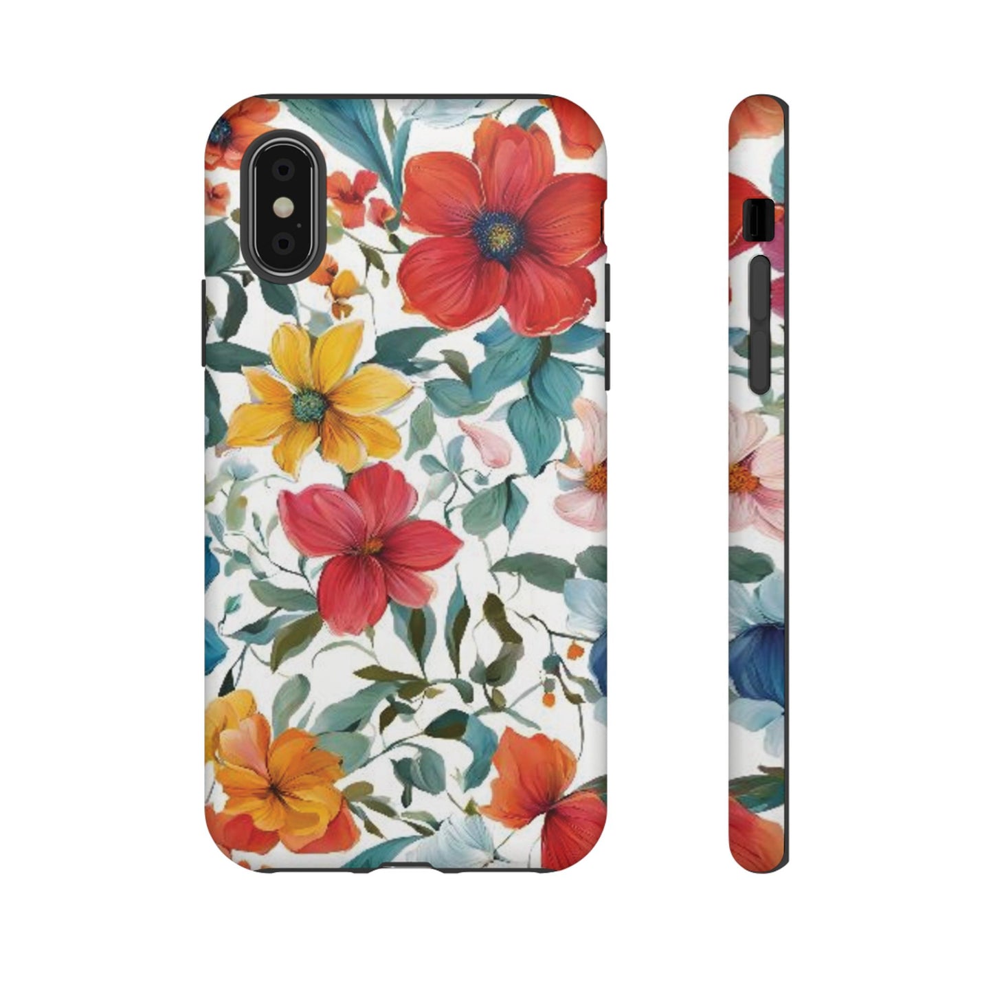 Floral Phone Cases for  iPhone, Samsung Galaxy, and Google Pixel devices - Double layers for extra durability and protection