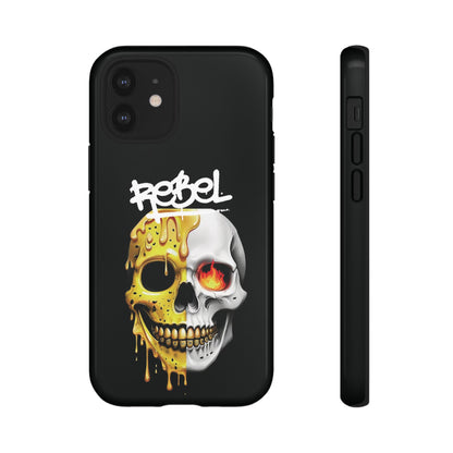 Rebel Skull Phone Case - Black