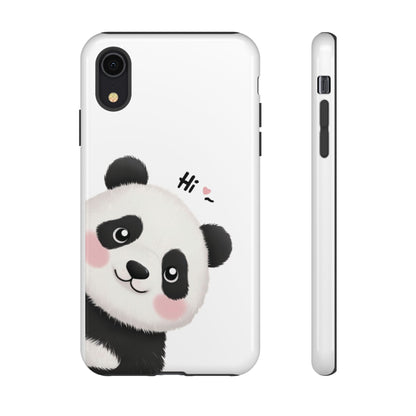 "Hi Cute Panda" Phone Case for iPhone, Samsung Galaxy, and Google Pixel devices