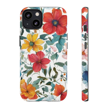 Floral Phone Cases for  iPhone, Samsung Galaxy, and Google Pixel devices - Double layers for extra durability and protection