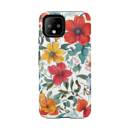 Floral Phone Cases for  iPhone, Samsung Galaxy, and Google Pixel devices - Double layers for extra durability and protection