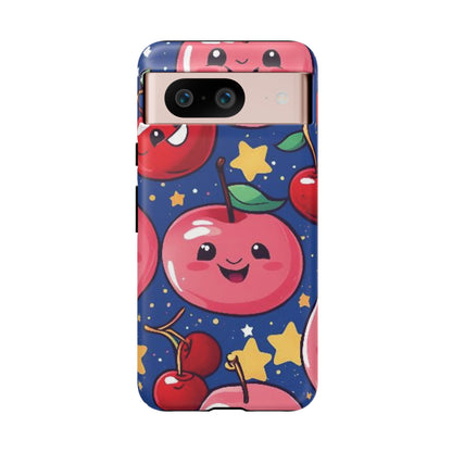 "Cute Cherry In The Sky" Phone Case, Tough Cases - iPhone, Samsung Galaxy, and Google Pixel