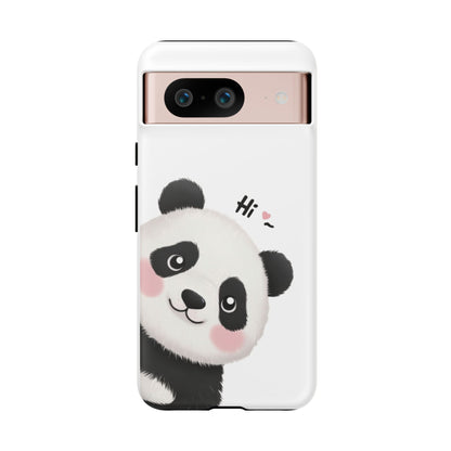 "Hi Cute Panda" Phone Case for iPhone, Samsung Galaxy, and Google Pixel devices