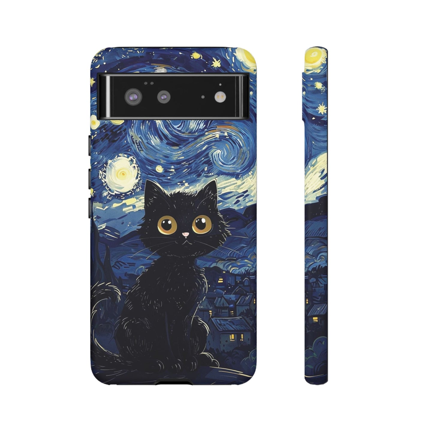 Cat under the stars, cute phone cases, Extra durable, Tough Cases, Pick your size