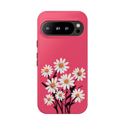 Daisy Flower Phone Case - Vibrant Pink Daisy Design