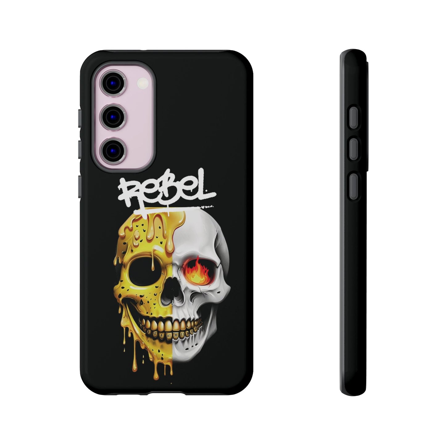 Rebel Skull Phone Case - Black