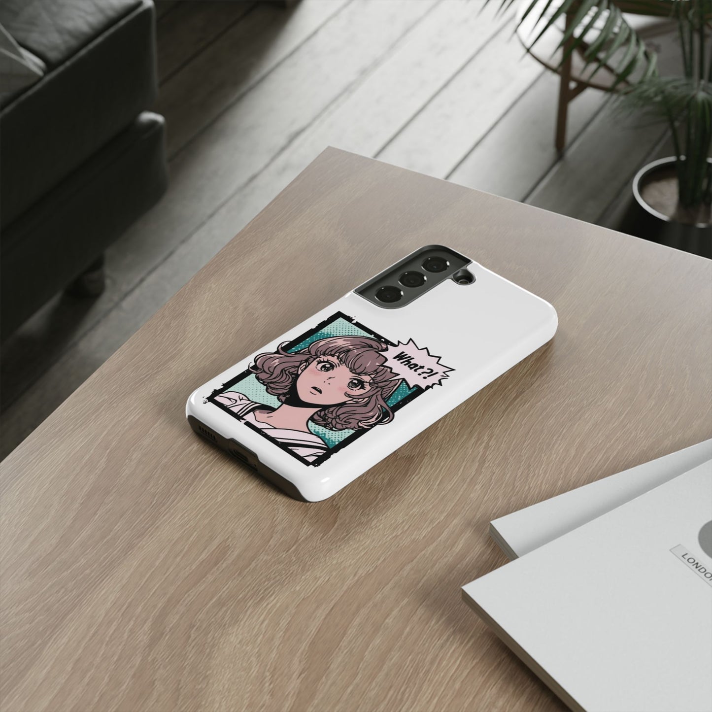 "What?!" Anime Phone Caes - Durable, Tough Cases - iPhone, Samsung Galaxy, and Google Pixel