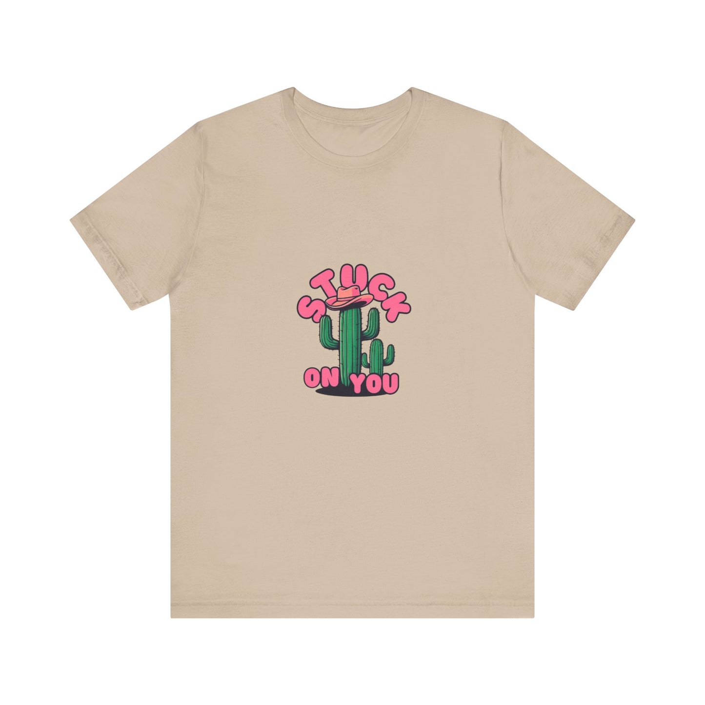 Stuck on You Cactus Tee - Unisex Jersey Short Sleeve T-Shirt