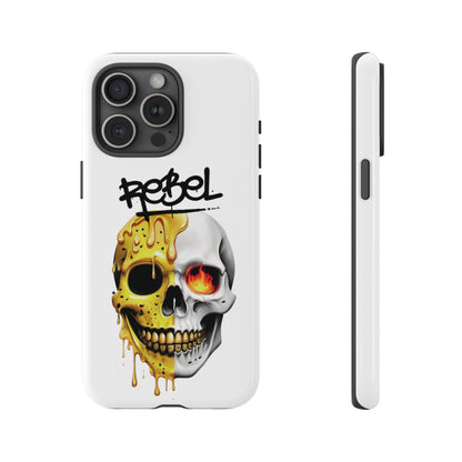 Rebel Skull Phone Case - White