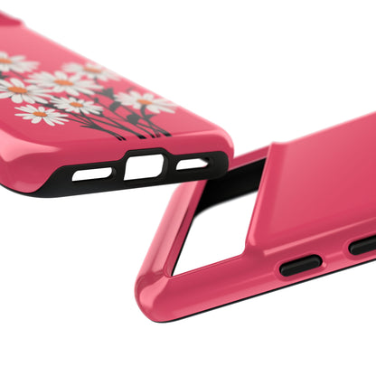 Daisy Flower Phone Case - Vibrant Pink Daisy Design