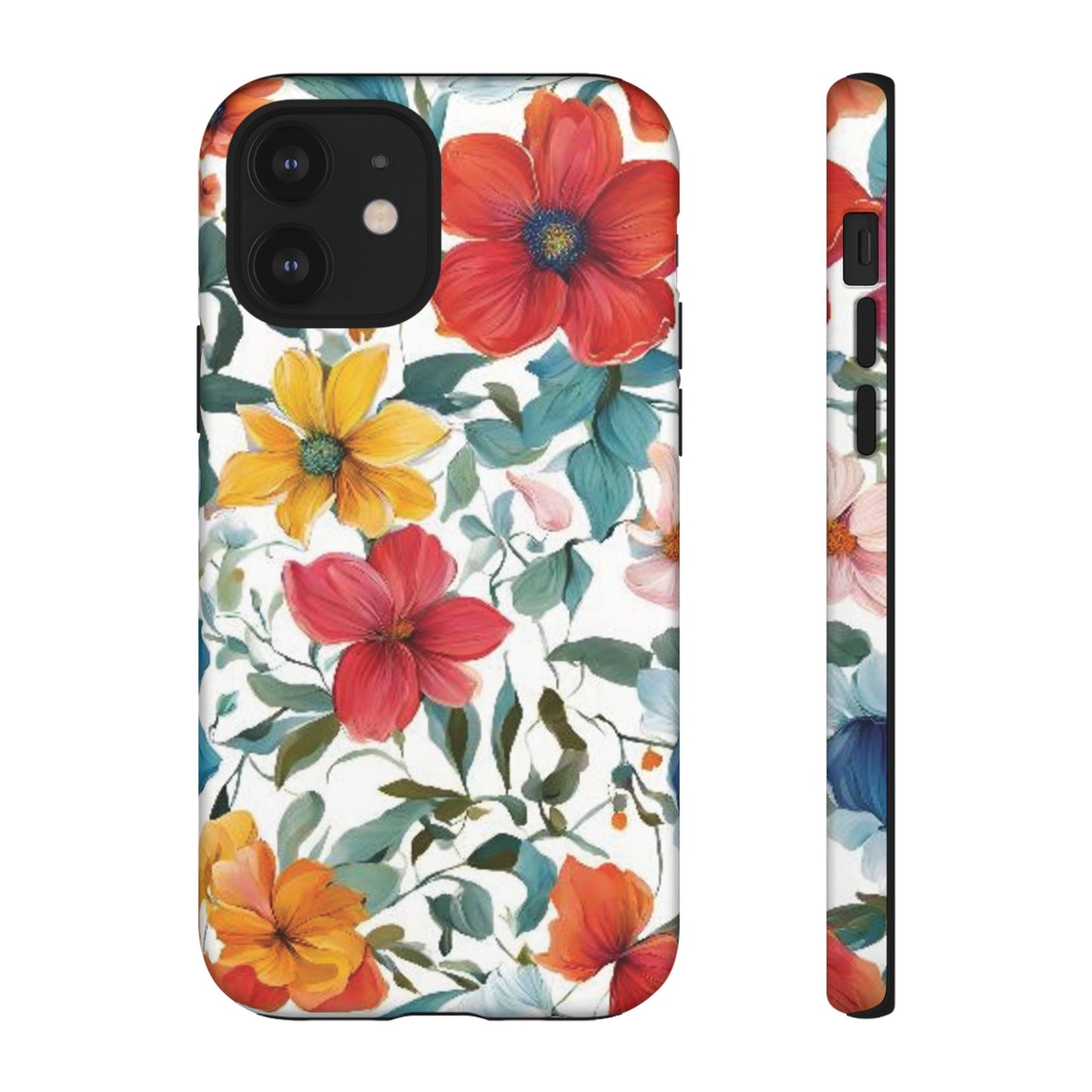 Floral Phone Cases for  iPhone, Samsung Galaxy, and Google Pixel devices - Double layers for extra durability and protection