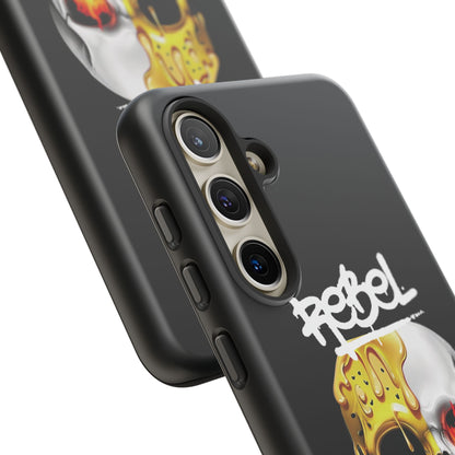 Rebel Skull Phone Case - Black