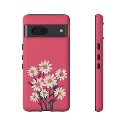 Daisy Flower Phone Case - Vibrant Pink Daisy Design